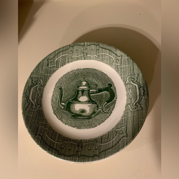 Vintage Royal China The Old Curiosity Shop 6 Saucers and 2 Teacups - Picture 3 of 10